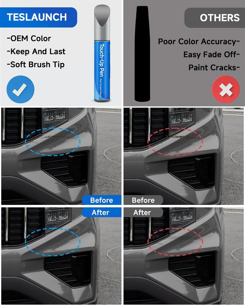 RSACET IM Titanium Silver Touch Up Paint Compatible with Kia Exact Match Touch Up Paint Car Scratch Repair - Image 2